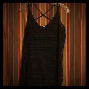 Black lace tank